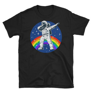 Gay Dab LGBT Astronaut Short-Sleeve Unisex T-Shirt, LGBTQ Pride Shirt, Gay Pride, Lesbian Pride