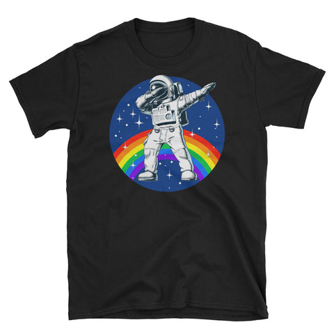 Image of Gay Dab LGBT Astronaut Short-Sleeve Unisex T-Shirt, LGBTQ Pride Shirt, Gay Pride, Lesbian Pride