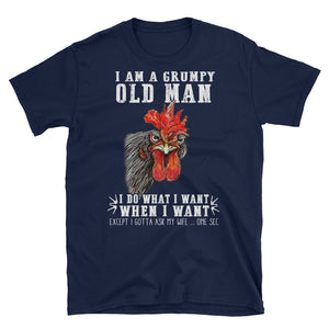 I'm A Grumpy Old Man I Do What I Want When I Want Short-Sleeve Unisex T-Shirt, Farmer Shirt