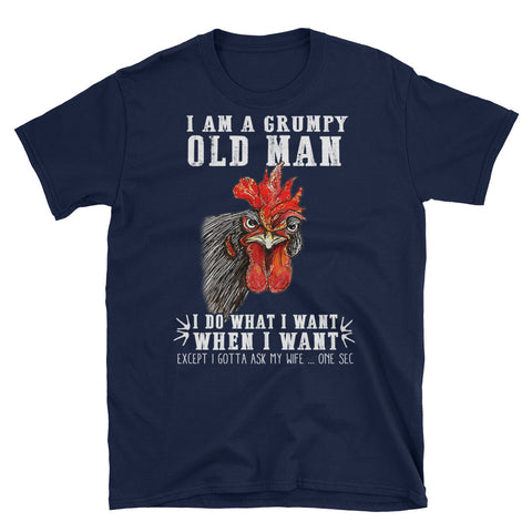 Image of I'm A Grumpy Old Man I Do What I Want When I Want Short-Sleeve Unisex T-Shirt, Farmer Shirt