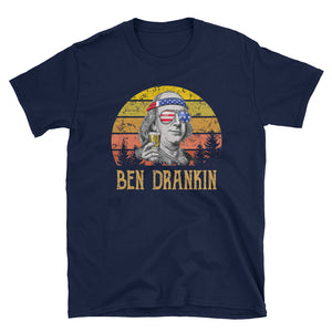 Ben Drankin 4th of July Vintage Short-Sleeve Unisex T-Shirt, Independence Day Shirt, 4th Of July Day Shirt