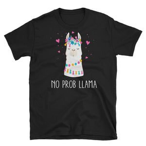 Funny No Problem Llama Short-Sleeve Unisex T-Shirt, Funny Llama Shirt