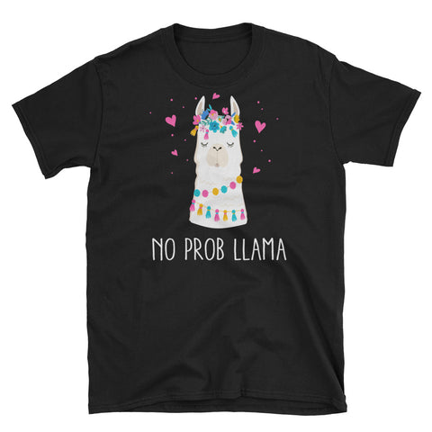 Image of Funny No Problem Llama Short-Sleeve Unisex T-Shirt, Funny Llama Shirt
