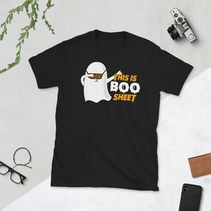 This is Boo Sheet Halloween Ghost Dabbing Short-Sleeve Unisex T-Shirt