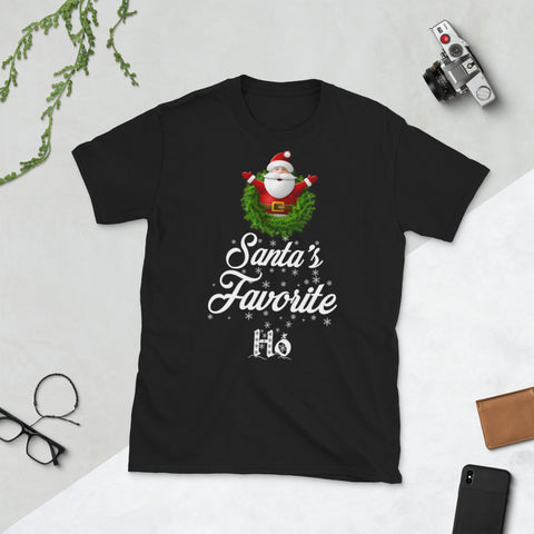 Image of Santas Favorite Ho Christmas Short-Sleeve Unisex T-Shirt