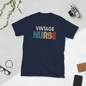 Womens Vintage Nurse Funny Girls Women Love Old Style Short-Sleeve Unisex T-Shirt