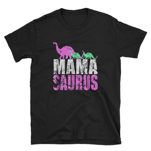 Twin Mom Mama Saurus Short-Sleeve Unisex T-Shirt