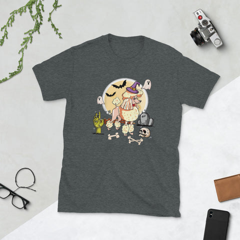 Image of Halloween Poodle Dog Gifts Zombie Short-Sleeve Unisex T-Shirt