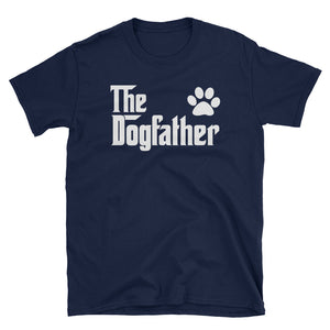 Personalized The Dogfather Short-Sleeve Unisex T-Shirt, Dog Paw Shirt, Dog Dad Shirt For Father's Day