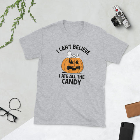 Image of Halloween I Can't Believe I Ate All The Candy Short-Sleeve Unisex T-Shirt
