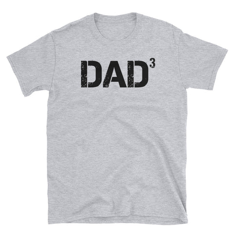 Image of Personalized Dad Of Three Kids Short-Sleeve Unisex T-Shirt, Father's Day Shirt, Dad Gift. Husband Gift For Father's Day