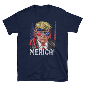 Trump 4th of July Merica Short-Sleeve Unisex T-Shirt