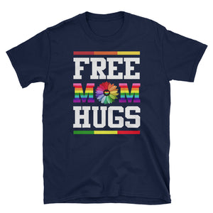 Free Mom Hugs Daisy Flowers Short-Sleeve Unisex T-Shirt, Lgbt Day Shirt, Gay Lesbian Shirt, LGBTQ Pride Shirt