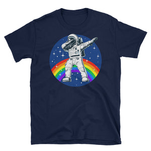 Gay Dab LGBT Astronaut Short-Sleeve Unisex T-Shirt, LGBTQ Pride Shirt, Gay Pride, Lesbian Pride