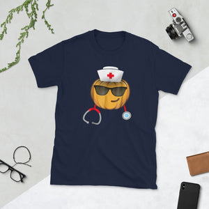 Nurse Halloween Emoji Short-Sleeve Unisex T-Shirt