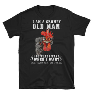 I'm A Grumpy Old Man I Do What I Want When I Want Short-Sleeve Unisex T-Shirt, Farmer Shirt