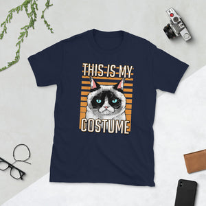 Grumpy Cat Halloween This Is My Costume Short-Sleeve Unisex T-Shirt