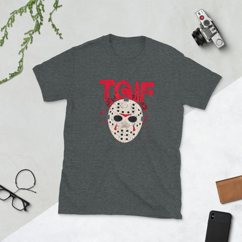Image of TGIF Thank God It's Friday Halloween Scary Short-Sleeve Unisex T-Shirt