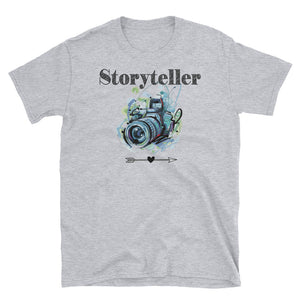 Storyteller Photography Short-Sleeve Unisex T-Shirt, Funny Graphic Tee, Photographer Shirt