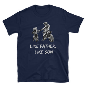Like Father - Like Son Motocross Short-Sleeve Unisex T-Shirt