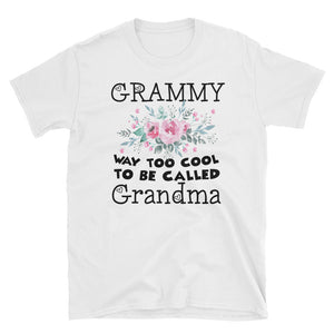 Personalized Grammy Way Too Cool To Be Called Grandma Unisex Softstyle T-Shirt, Mother's Day Gift For Grandma