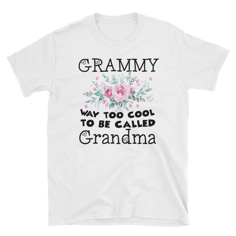 Image of Personalized Grammy Way Too Cool To Be Called Grandma Unisex Softstyle T-Shirt, Mother's Day Gift For Grandma
