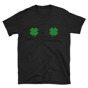 Irish Shamrock Boobs Saint St.Patrick's Paddys Day Short-Sleeve Unisex T-Shirt, Funny Shamrock T-shirt for Men, Women