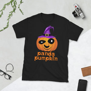 Pumpkin Witch Panda Dunny Halloween Short-Sleeve Unisex T-Shirt