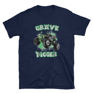 Grave Monster Truck Digger Short-Sleeve Unisex T-Shirt