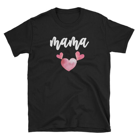 Image of Personalized Pink Heart MaMa and Me Unisex Softstyle T-Shirt, Mother's Day Shirt For Mama, New Mama, First Mother's Day 2019