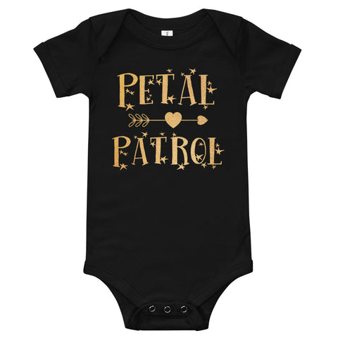 Image of Petal Patrol Gold Bodysuits For Kids T-Shirt, Funny Onesies Bodysuits For NewBorn Kids